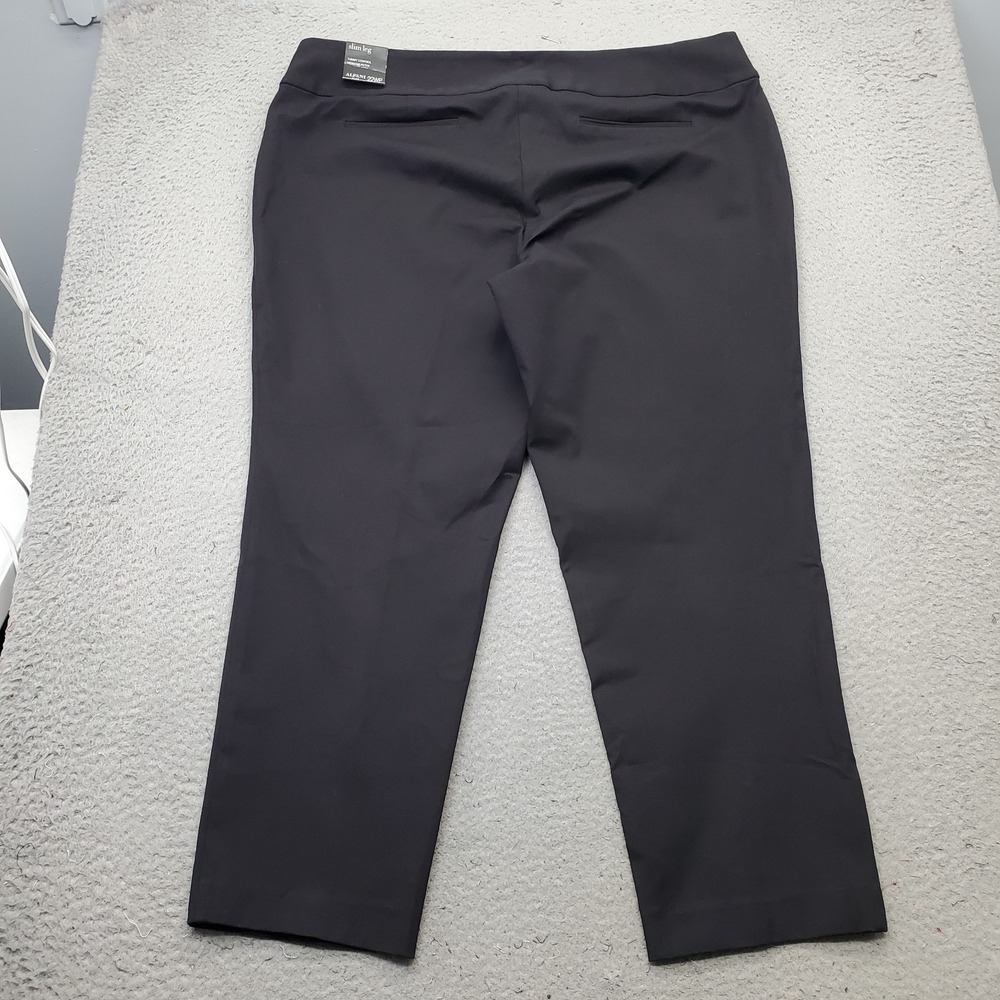 Alfani Tummy Control Pants Womens Petite 22WP Black Slim Straight Leg Relaxed - Picture 2 of 11